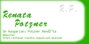 renata potzner business card